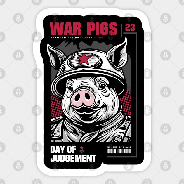 WAR PIGS Sticker by artslaves